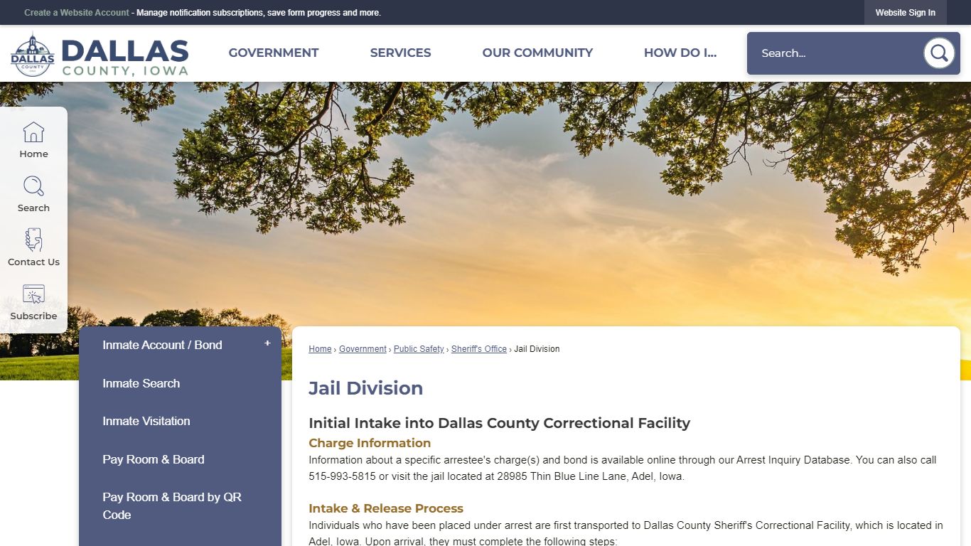 Jail Division | Dallas County, IA